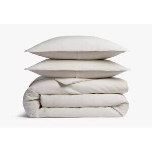 Parachute for Target Parchment Beige Queen Size Relaxed Linen 3 Piece Duvet Set